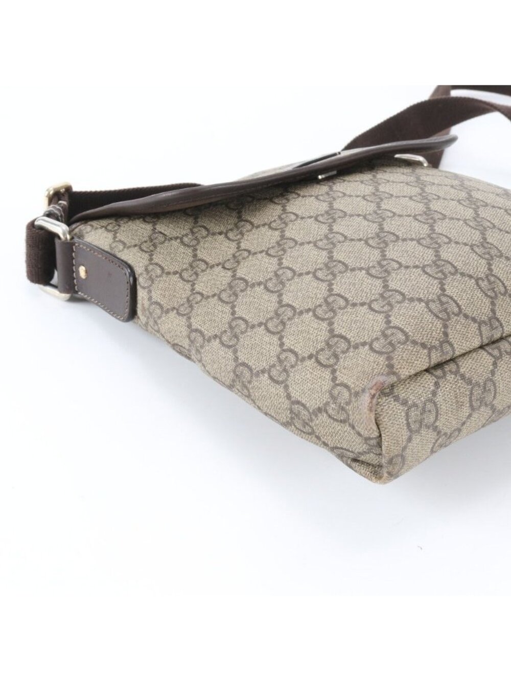 Gucci GG Supreme Leather Shoulder Bag Crossbody Messenger Business - Picture 5 of 12
